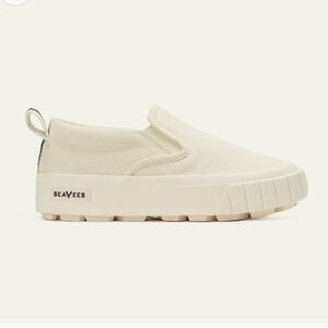 SeaVees Fairfax Lug Slip On Platforms White 7